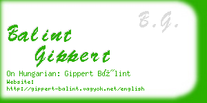 balint gippert business card